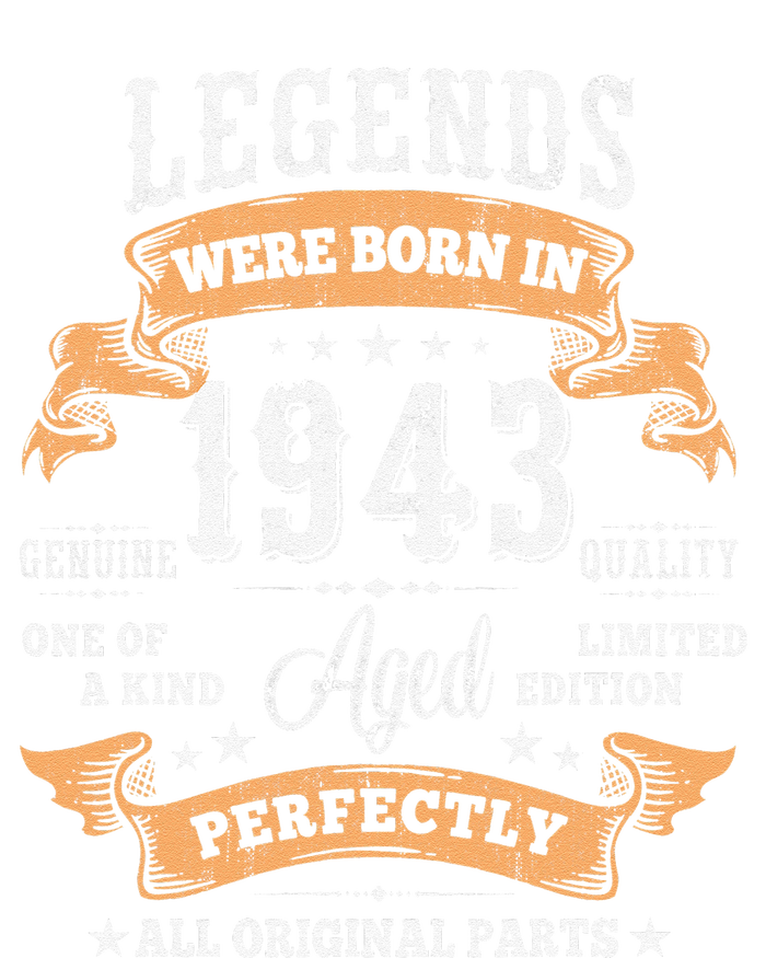 Vintage 1943 Limited Edition 80 Year Old Gifts 80th Birthday T-Shirt