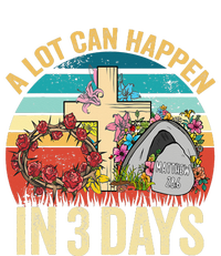 Retro A Lot Can Happen in 3 Days Floral Easter Day T-Shirt