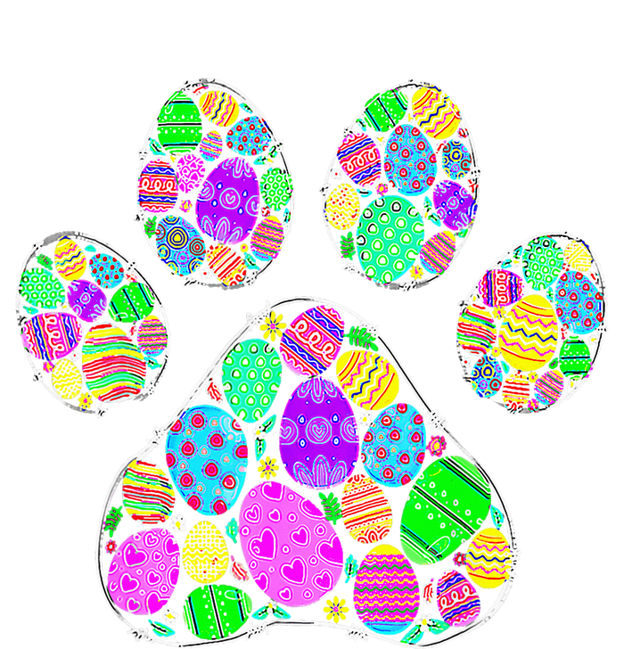 Cute Colorful Easter Eggs Dog Cat Paw Lover rabbit T-Shirt