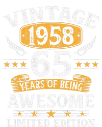 Vintage 1958 Limited Edition 65 Year Old 65th Birthday Gifts Tall Long Sleeve T-Shirt