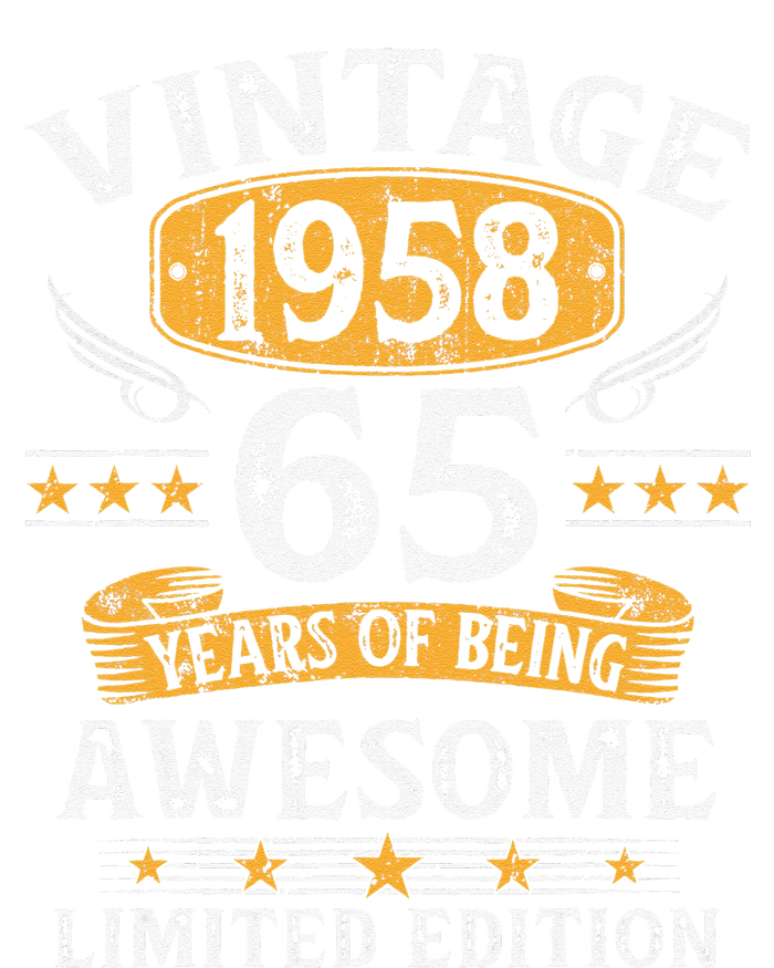 Vintage 1958 Limited Edition 65 Year Old 65th Birthday Gifts Tall Long Sleeve T-Shirt