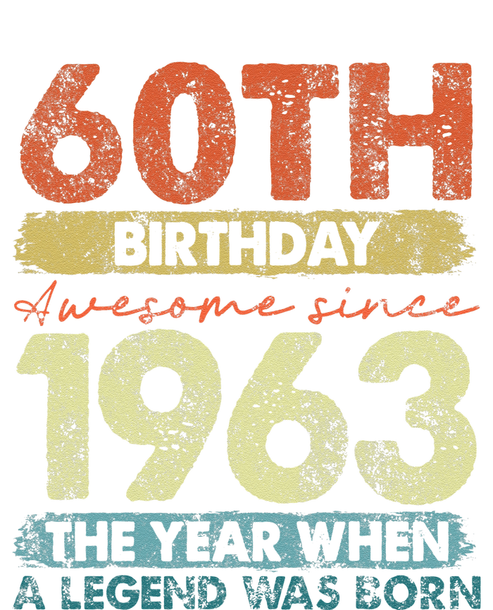 Vintage 1963 60 Year Old Gifts Limited Edition 60th Birthday T-Shirt