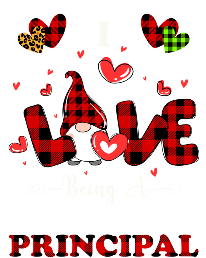 I Love Being A Assistant Principal Gnome Valentine's Day Cute Gift T-Shirt