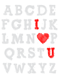 I Love You Abc Alphabet English Teacher Valentines Day Lover Gift T-Shirt