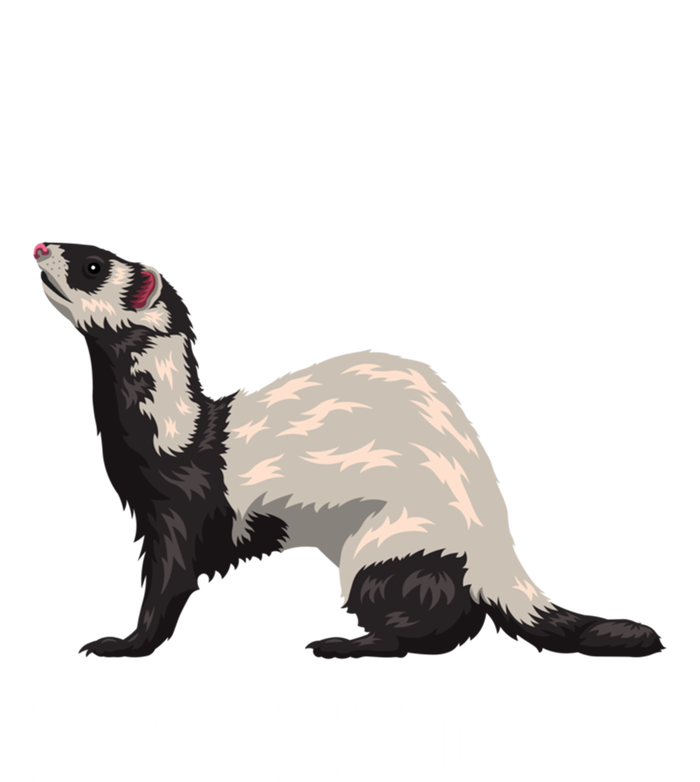 My Ferret Ate My Homework Rodent Animal European Polecat Gift Sustainable Knit Beanie