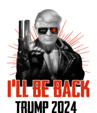 Donald Trump 2024 I'll Be Back Trumpinator I'll Be Back 2024 Bella+Canvas Jersey Crop Tee