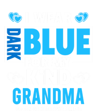 I Wear Dark Blue For My Grandma Meaningful Gift Colon Cancer Awareness Gift Valucap Bio-Washed Visor