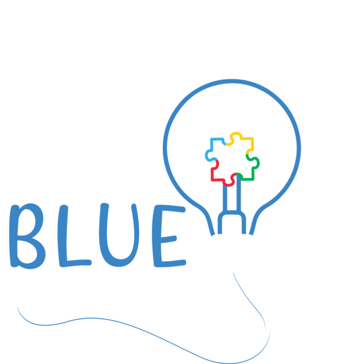 Acceptance April Light Bulb Blue For Autism Awareness Cute Gift Full Zip Hoodie