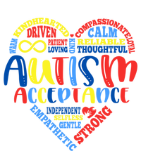 Acceptance Autism Awareness Month Support Puzzle Piece Heart Gift T-Shirt