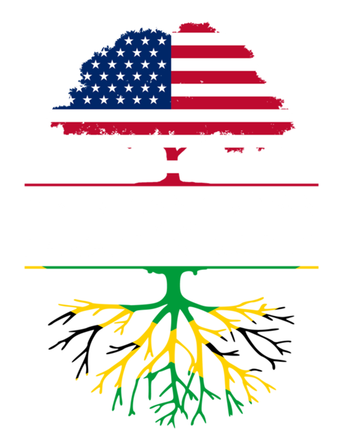 American Grown With Jamaican Roots Gift Jamaica Funny Gift Tall Long Sleeve T-Shirt