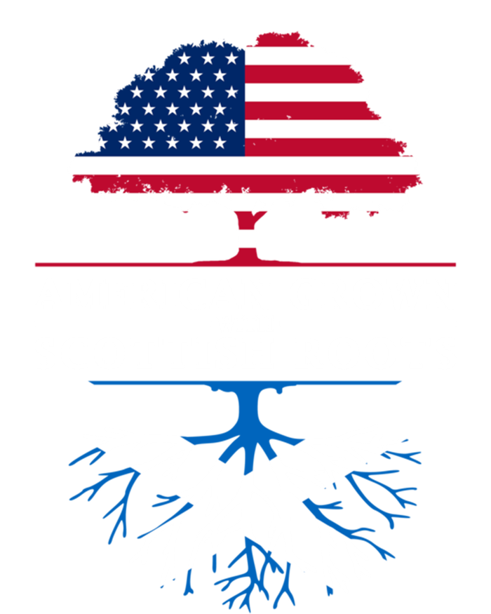 American Grown With Scottish Roots Gift Scotland Gift Premium Hoodie