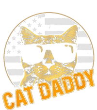 Cat Daddy Vintage Cat 80s Retro USA 4th of July For Cat Dad T-Shirt