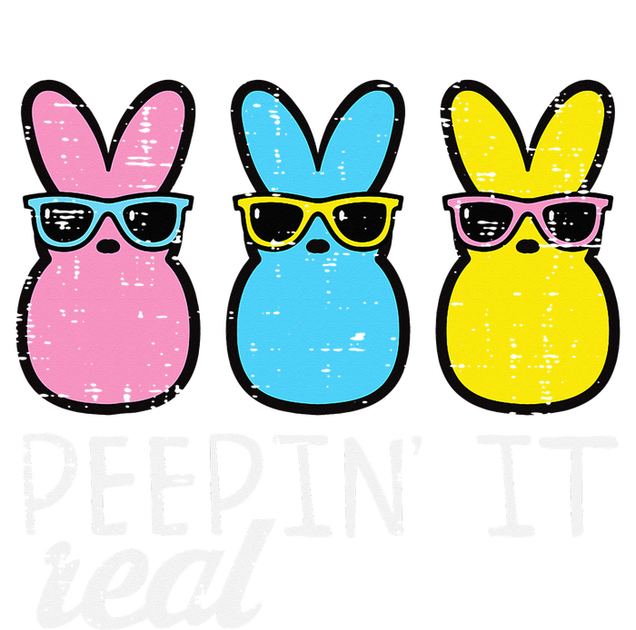 funny Peepin It Real Easter Bunnies Cool Full Zip Hoodie