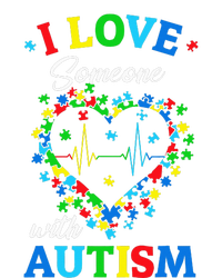 I Love Someone with Autism Awareness Women's V-Neck T-Shirt