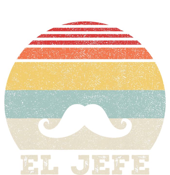 Retro El Jefe Funny Mexican Boss Funny Cinco De Mayo Baby Long Sleeve Bodysuit