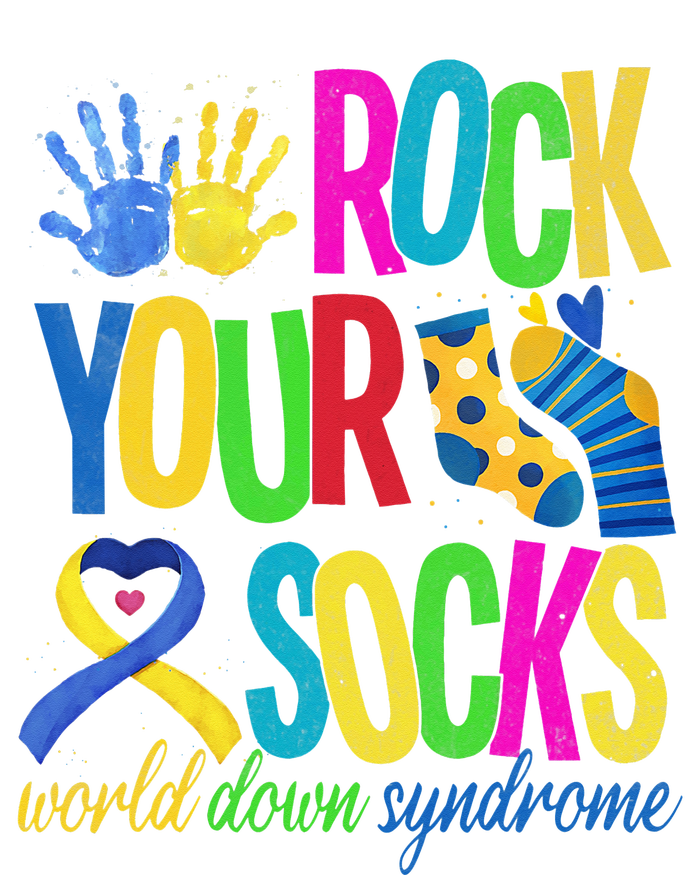 World Down Syndrome Day Quote Rock Your Socks Cool Awareness Performance Sprint T-Shirt