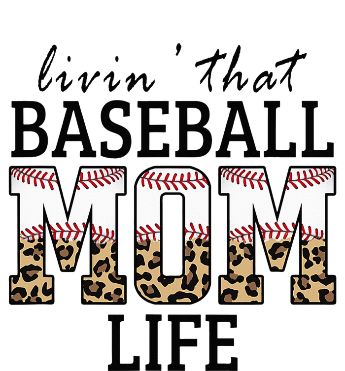 Livin' That Baseball Mom Life Leopard Tall T-Shirt