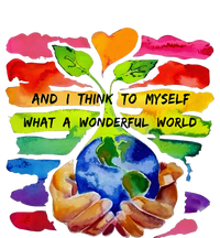 And I Think To Myself What A Wonderful World Earth Day Women’s Perfect Tri Rocker Tank