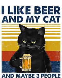 I Like Beer My Cat And Maybe 3 People Funny Cat Lovers Sustainable Bucket Hat