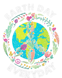 Happy Earth Day Every Day Peace Symbol Flexfit Unipanel Trucker Cap