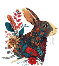 Easter Rabbit Floral Graphic  Tall Hoodie