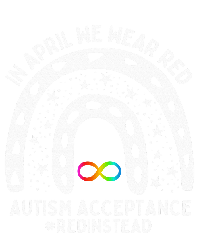 In April We Wear Red Autism Awareness Acceptance Red Instead Long Sleeve Shirt