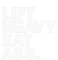 Lift Heavy Eat Ass Funny Adult Humor Workout Fitness Gym Flat Bill Trucker Hat