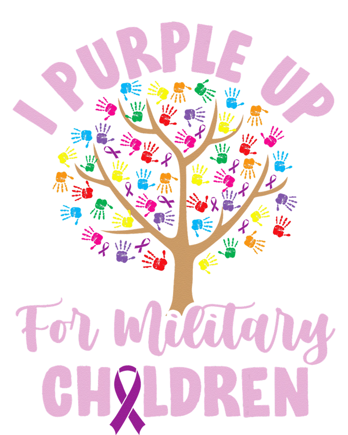 Purple Up For Military Children Tree Month Of Military Child Dry Zone Grid Polo