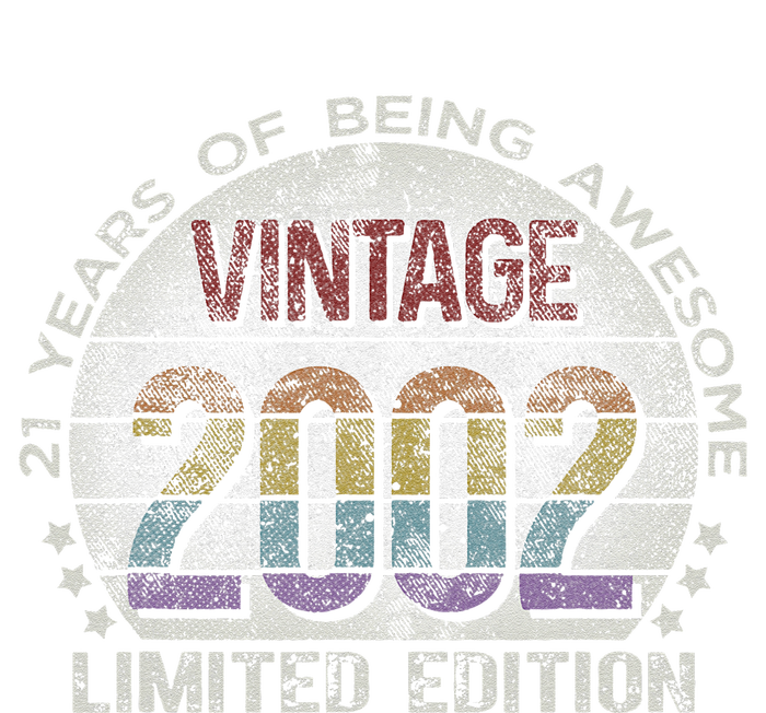 Vintage 2002 21 Year Old Gifts Limited Edition 21st Birthday Gift Funny Love T-Shirt