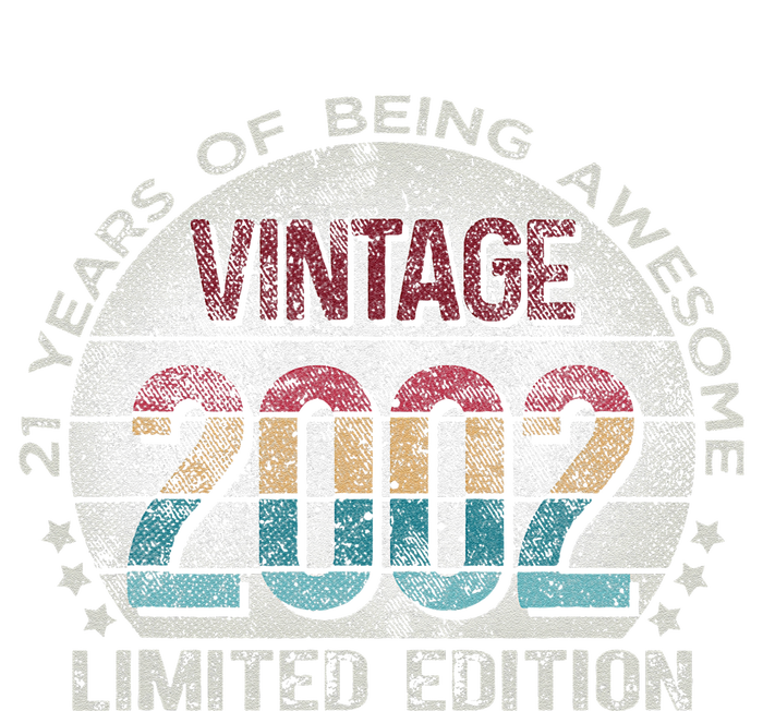 Vintage 2002 21 Year Old Gifts Limited Edition 21st Birthday Gift Funny T-Shirt