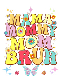 Funny Mother's Day , Mama Mommy Mom Bruh Mom Color Zip Tote Bag