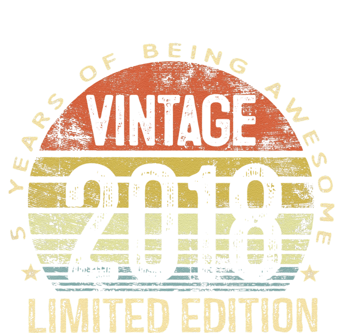 Vintage 2018 Limited Edition 5 Year Old Gifts 5th Birthday T-Shirt