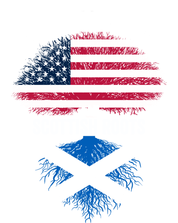 American Grown With Scottish Roots Usa Scotland Flag Cool Gift Short Acrylic Beanie