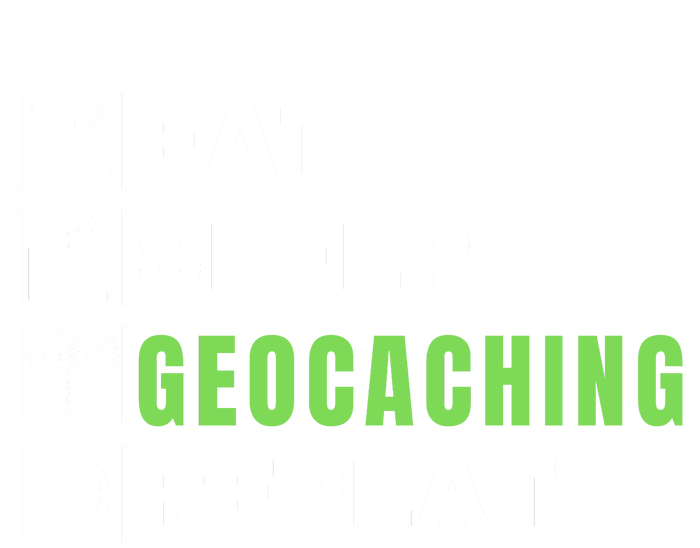 Eat Sleep Geocaching Repeat, Outdoorsman, Funny Geocaching Coaster