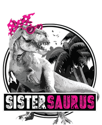 Sistersaurus T Rex Dinosaur Sister Saurus Family Matching Flat Bill Trucker Hat