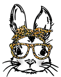 Cute Bunny Face Shirt Leopard Print Glasses EASTER Wo Boy Beer Stein