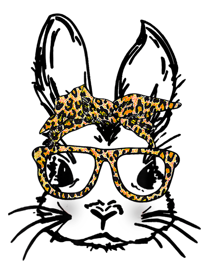 Cute Bunny Face Shirt Leopard Print Glasses EASTER Wo Boy Beer Stein