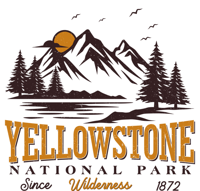 Vintage Yellowstone National Park Wilderness Since 1872 Long Sleeve Shirt