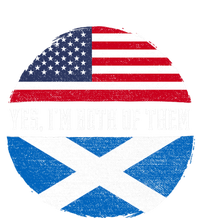 Half American Half Scottish Usa Flag Scotland Heritage Dna Funny Gift Button