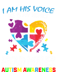 Blue Proud Mother Autism Awareness Mom Son I Am His Voice Gift T-Shirt