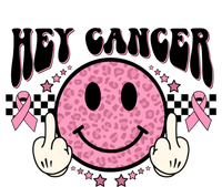 Hey Cancer Funny Breast Cancer Awareness Happy Face Gift Tie-Dye T-Shirt