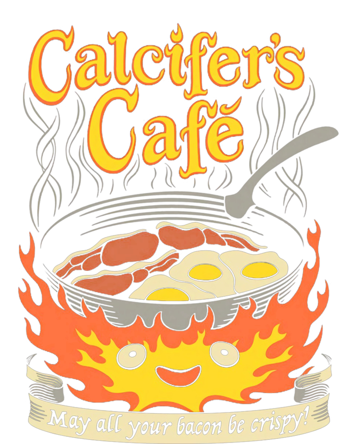 Calcifer's Cafe May All Your Bacon And Eggs Be Crispy Cooking Gift Women's T-Shirt