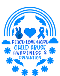 Child Abuse Prevention Month Awareness Peace Love Hope Tee Gift Tote Bag