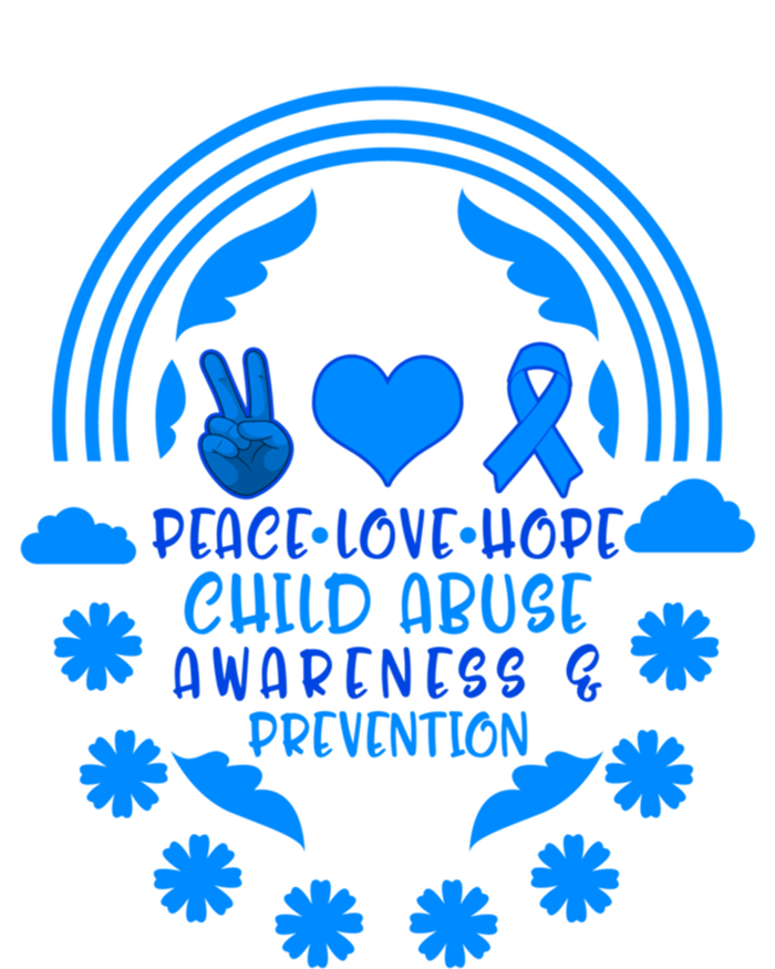 Child Abuse Prevention Month Awareness Peace Love Hope Tee Gift Tote Bag