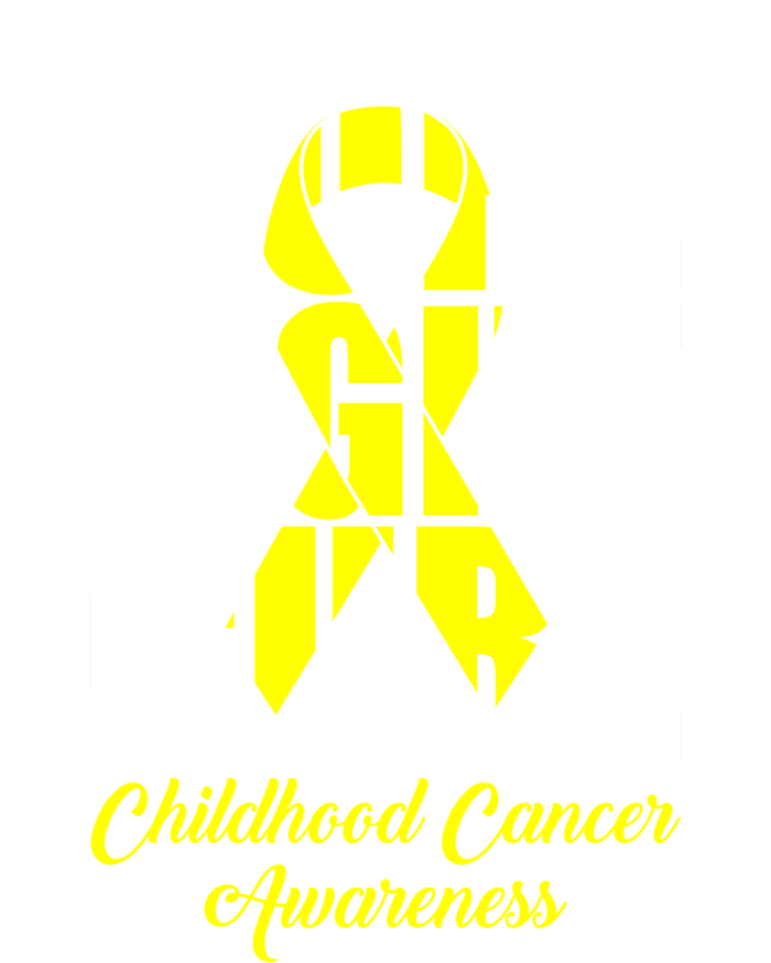 Childhood Cancer Support Hope Fight Cure Funny Gift T-Shirt