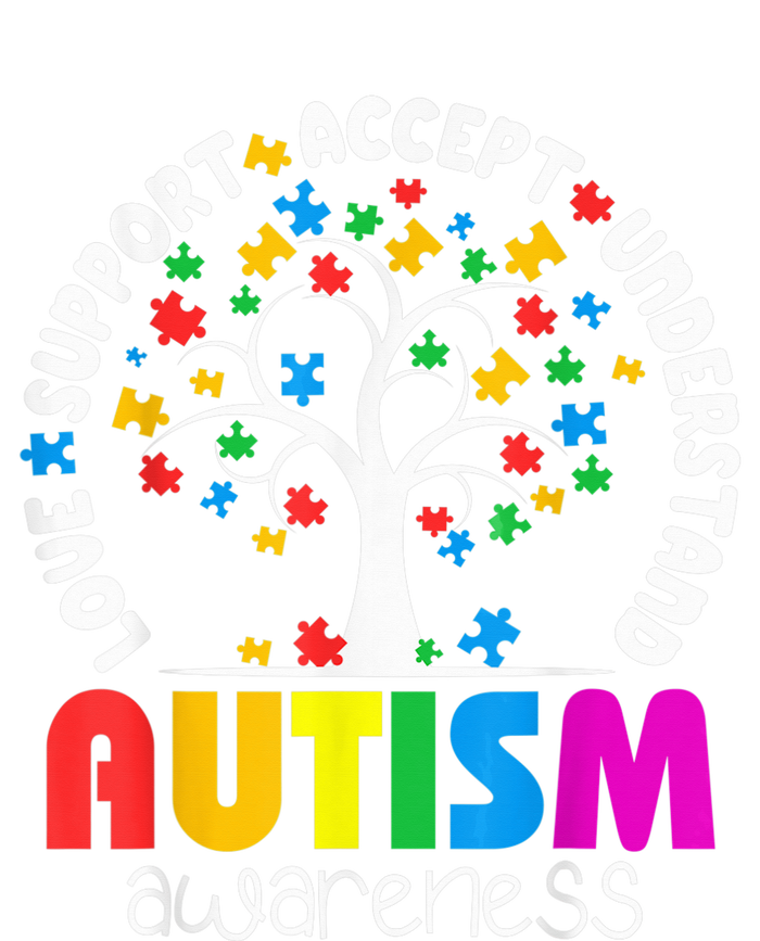 Autism Shirt Love Accept Support Autistic Autism Awareness T-Shirt