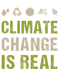 Climate Change Is Real Recycle Global Warming Earth Day Gift Cooling Performance Long Sleeve Crew