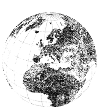 Distressed Globe, Grunge Effect World Earth T-Shirt