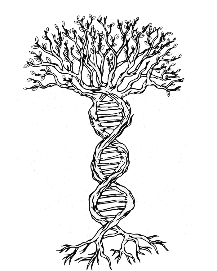 DNA Tree Life Genetics Biologist Science Earth Day T-Shirt