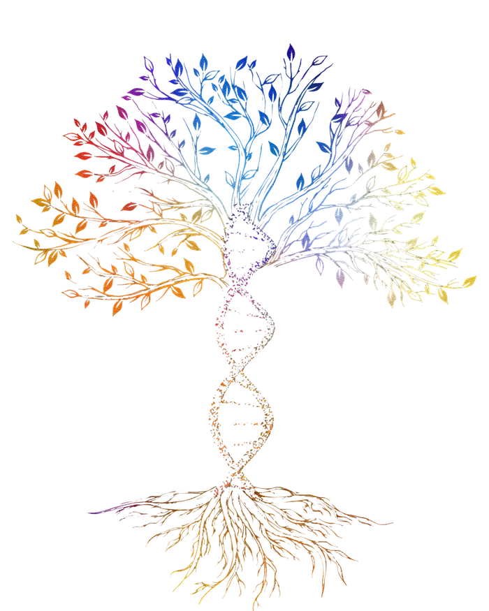 DNA Tree Of Life Science Earth Day Genetics Biologist T-Shirt